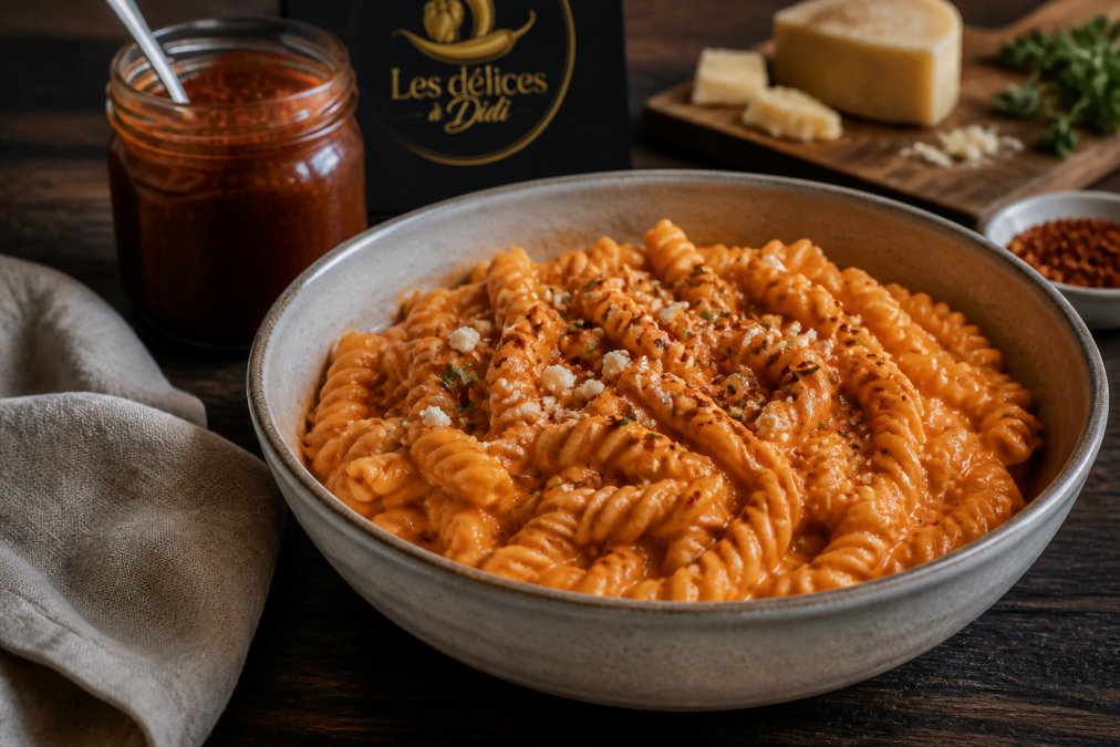 Sauce harissa crémeuse pour pâtes : la recette